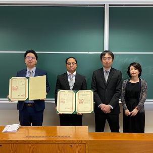 学位記授与式に参加しました