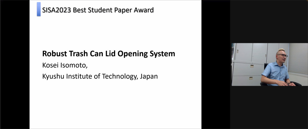 SISA Best Student Paper Awardを受賞しました